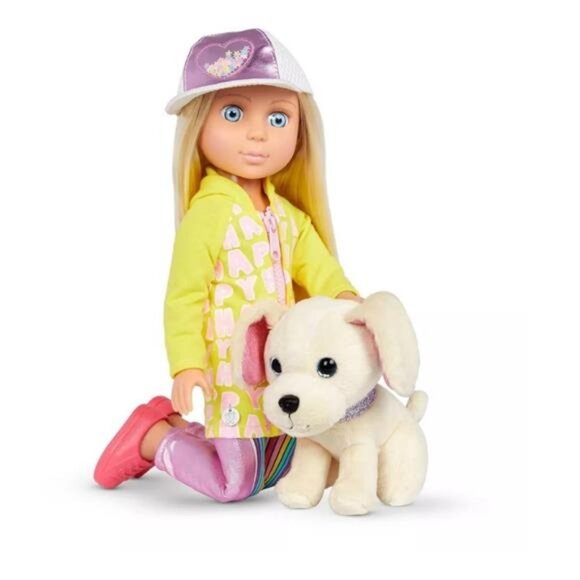 Glitter Girls Pet Set 14" Doll  Lora & Cleo: Articulated Fashion Doll with Blond - Picture 7 of 7